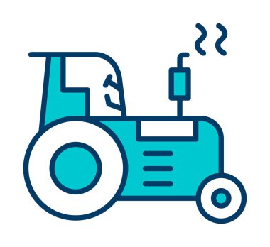 Traktör simgesi web çizimi