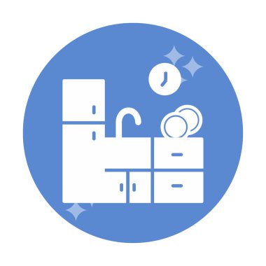 Mutfak simgesi vektör illüstrasyonu