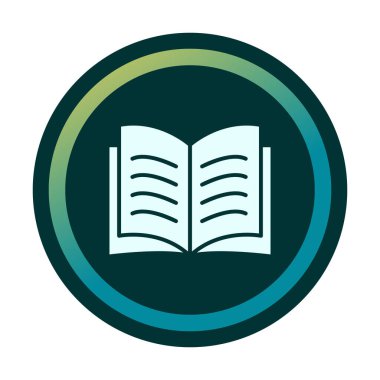 kitap düz simge vektör çizim