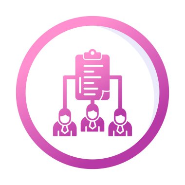 Work Distribution web icon, vector illustration 