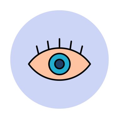 Göz simgesi, vektör illüstrasyon tasarımı 