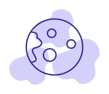 Gezegenler simgesi, vektör illüstrasyonu