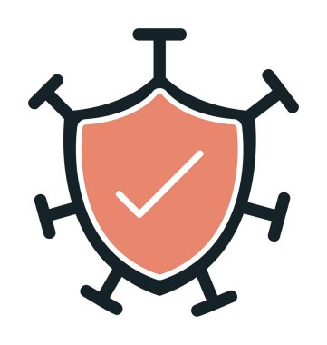 Koruma kalkanı ikonu vektör illüstrasyon tasarımı