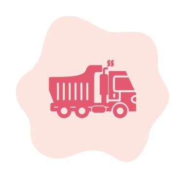 Vektör Tasarımı Çöp Kamyonu Simgesi Biçimi