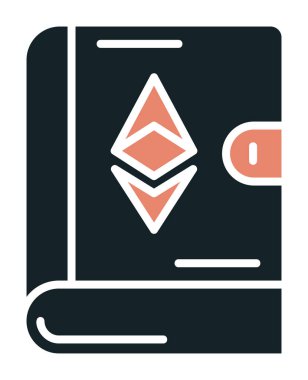 Kitap simgesi, vektör illüstrasyonunda ruhani işaret