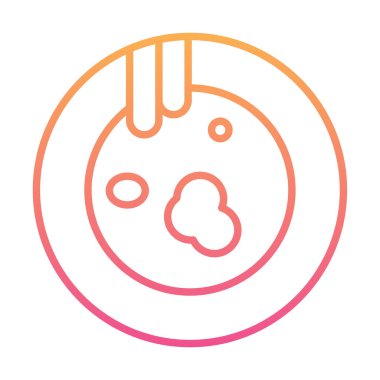 Kirli tabak simgesinin vektör çizimi