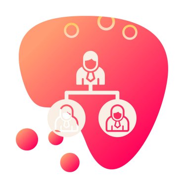 Beyaz arkaplanda Takım Yönetimi vektör çizimi