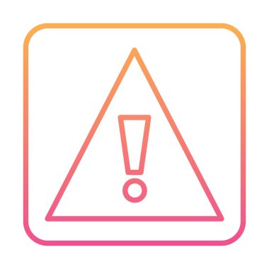 Dikkat İşareti simgesi vektör illüstrasyonu