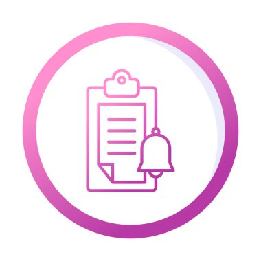 bildirim simgesi vektör illüstrasyonu. 