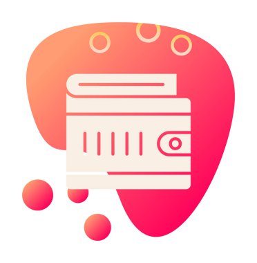 cüzdan ikonu vektör illüstrasyonu