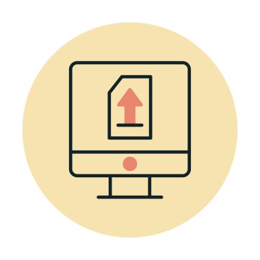 Simgeyi trendy düz tarzda yükle