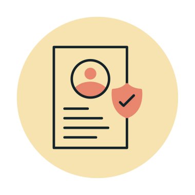 İşaretleme simgesi, vektör illüstrasyonlu profil