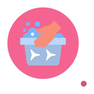 El yıkamanın vektör illüstrasyonu