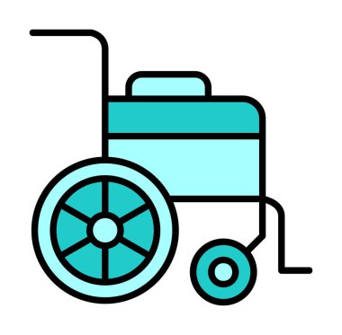 Tekerlek Sandalyesi vektör illüstrasyonu