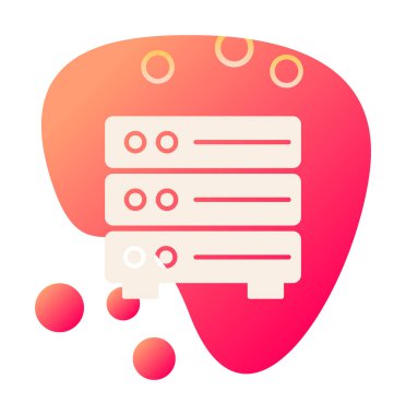 ağ simgesi çizimi. Sunucu                    