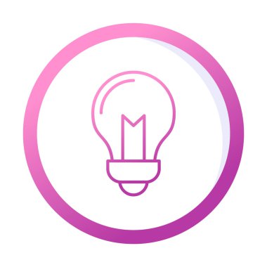 Ampul Ağı simgesi basit bir illüstrasyon