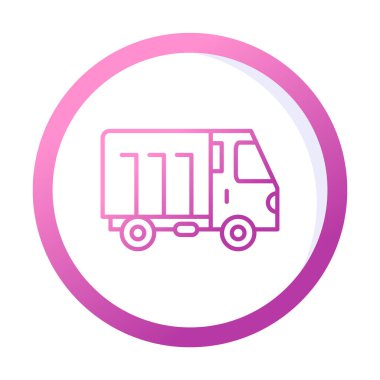 kamyon web simge vektör çizim  