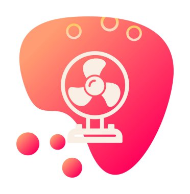 Basit bir hayran simgesi. vektör illüstrasyonu