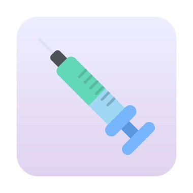 Enjeksiyon Virüsü simgesinin vektör çizimi