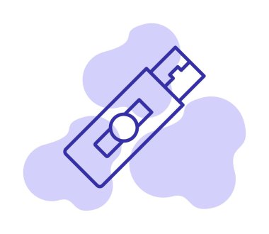 Web için usb flash simgesi.