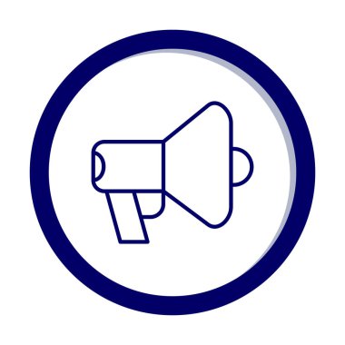 megafon simgesi, vektör illüstrasyonu