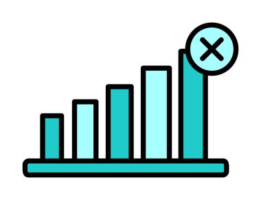 Sinyal ağ simgesi, vektör illüstrasyonu