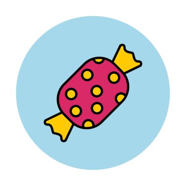 Şeker Web ikonu vektör illüstrasyonu