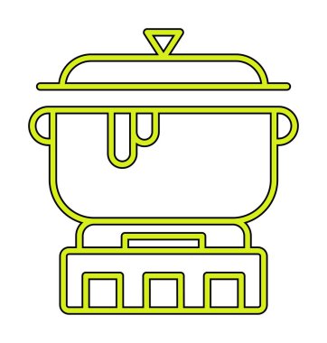 pişirme tencere vektör çizim
