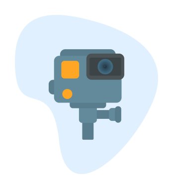 Eylem kamerası vektör illüstrasyonuName