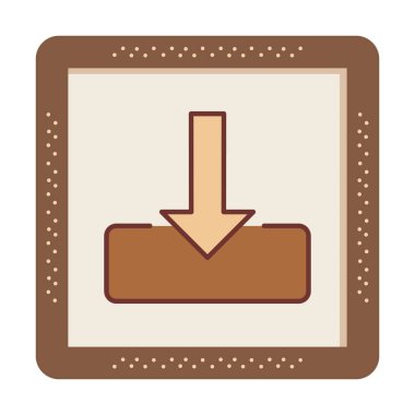  Simge indir, vektör illüstrasyonu basit tasarım