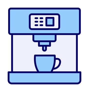 kahve makinesi simgesini, vektör çizim