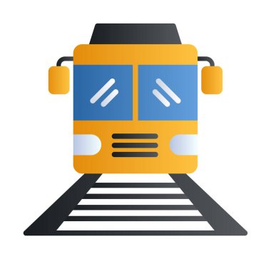 tren simgesi vektör illüstrasyonu 