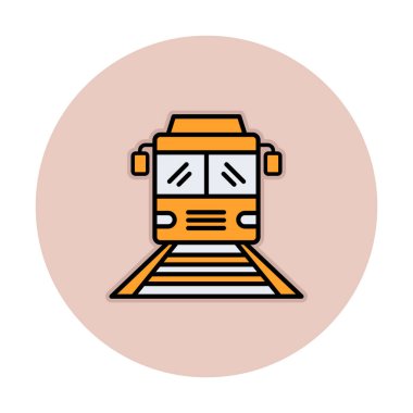 tren simgesi vektör illüstrasyonu 