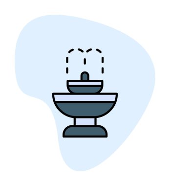 fıskiye ikonu vektör illüstrasyonu