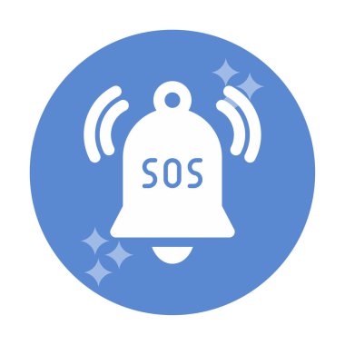 Yani acil durum simgesi vektör illüstrasyonu