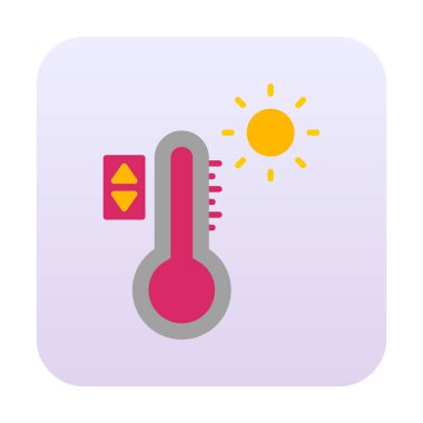 Temperature Control icon, vector pictogram illustration  clipart
