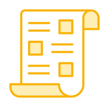 belge simgesi, vektör illüstrasyonu basit tasarım