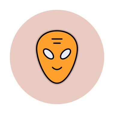 Sevimli uzaylı karakter Vektör illüstrasyonu