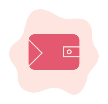 cüzdan ikonu vektör illüstrasyonu