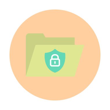 klasör renkli vektör simgesi 