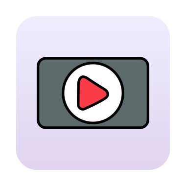 Bir oyun simgesinin vektör illüstrasyonu