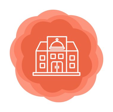 Beyaz arkaplanda restoran vektör illüstrasyonu