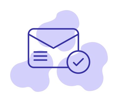 e- posta iletimi simge vektör illüstrasyonu