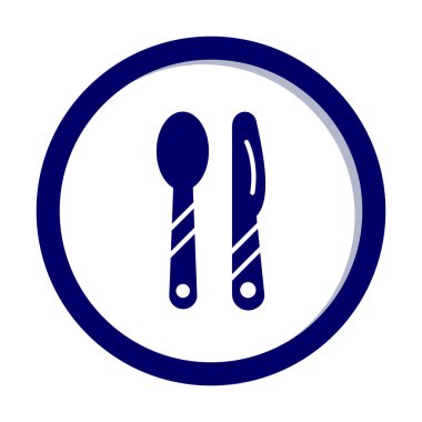 Modern çatal bıçak simgelerinin vektör çizimi                