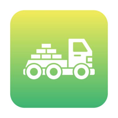 Vektör Tasarımı Teslimat Kamyonu Simgesi Biçimi