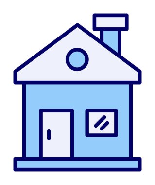 Ev. Web simgesi basit illüstrasyon