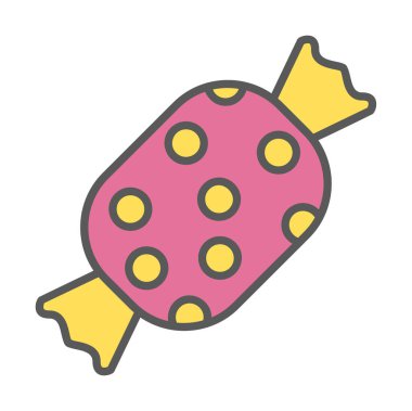 Şeker Web ikonu vektör illüstrasyonu