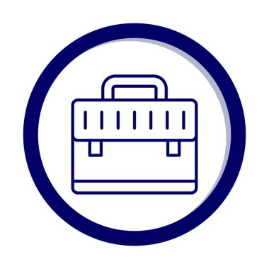 evrak çantası simgesi izole edilmiş web illüstrasyonu