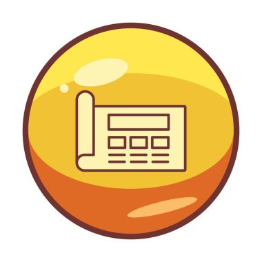 Şablon simgesi, vektör illüstrasyonu basit tasarım