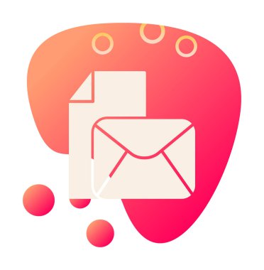 posta simgesi, vektör illüstrasyonu   